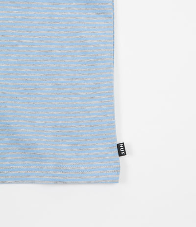 HUF Royale Stripe Short Sleeve Shirt - Blue / Grey Heather