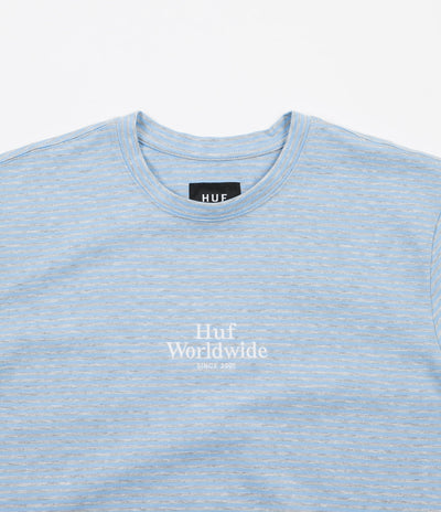 HUF Royale Stripe Short Sleeve Shirt - Blue / Grey Heather
