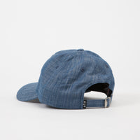 HUF Script Chambray Curved Visor 6 Panel Cap - Blue thumbnail