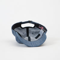 HUF Script Chambray Curved Visor 6 Panel Cap - Blue thumbnail