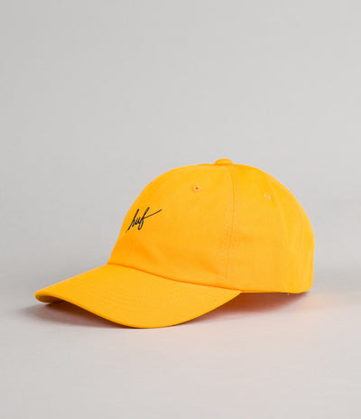 HUF Script Logo Curved Visor Cap - Gold