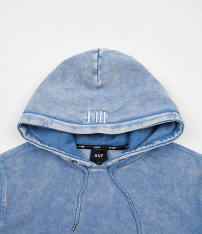 HUF Serif Stack Hoodie - Forever Blue