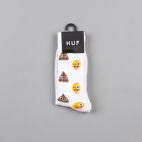 HUF Shit Head Crew Socks - White thumbnail