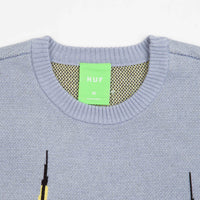 HUF Skyline Crewneck Sweatshirt - Light Blue thumbnail