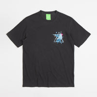 HUF Space Dolphins Washed T-Shirt - Black thumbnail