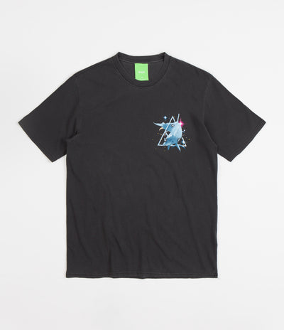 HUF Space Dolphins Washed T-Shirt - Black