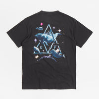 HUF Space Dolphins Washed T-Shirt - Black thumbnail
