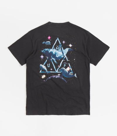HUF Space Dolphins Washed T-Shirt - Black