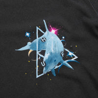 HUF Space Dolphins Washed T-Shirt - Black thumbnail