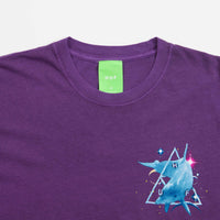HUF Space Dolphins Washed T-Shirt - Purple thumbnail