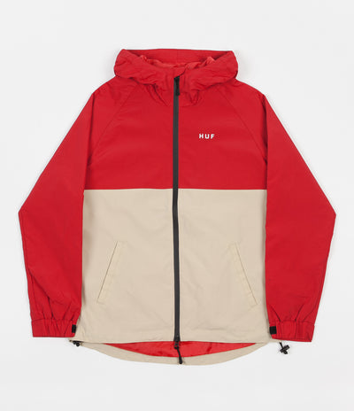 HUF Standard Shell Jacket - Red / Tan