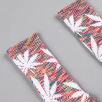 HUF Streaky Plantlife Crew Socks - Rainbow / White thumbnail