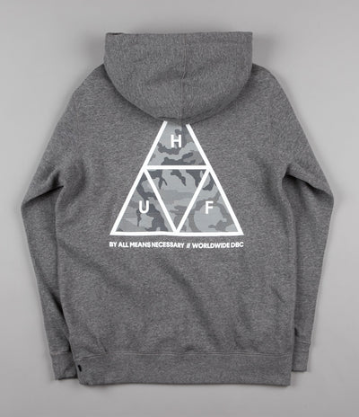 HUF Street Ops Triple Triangle Hooded Sweatshirt - Grey Heather