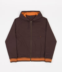 HUF Transit Zip-Up Hoodie - Chocolate Brown