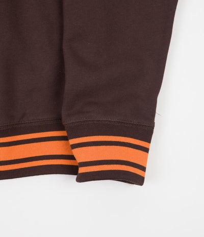 HUF Transit Zip-Up Hoodie - Chocolate Brown