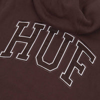 HUF Transit Zip-Up Hoodie - Chocolate Brown thumbnail
