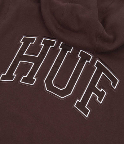 HUF Transit Zip-Up Hoodie - Chocolate Brown