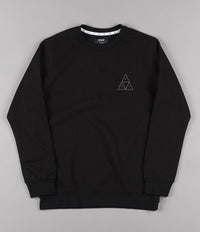 HUF Triple Triangle Crewneck Sweatshirt - Black / Grey