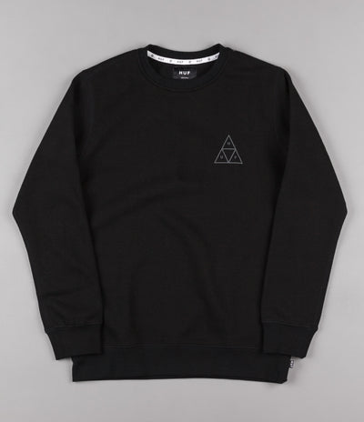 HUF Triple Triangle Crewneck Sweatshirt - Black / Grey