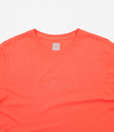HUF Worldwide Overdye T-Shirt - Coral