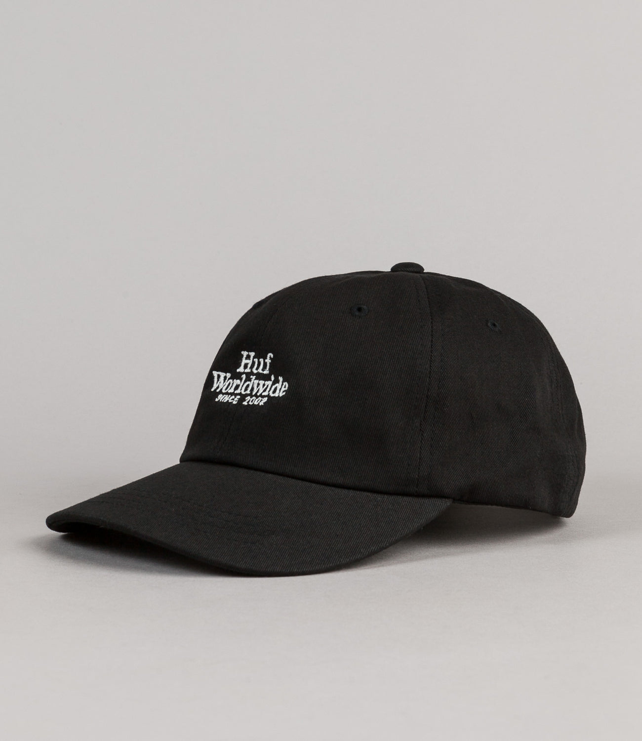 HUF Worldwide UV Cap Black Flatspot