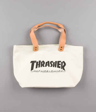 HUF x Thrasher Canvas Tote Bag - White