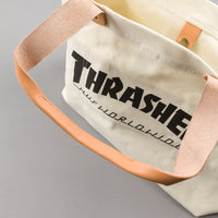 HUF x Thrasher Canvas Tote Bag - White thumbnail
