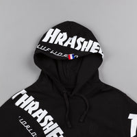 HUF x Thrasher TDS Allover Hooded Sweatshirt - Black thumbnail