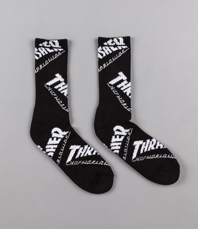 HUF x Thrasher TDS Crew Socks - Black