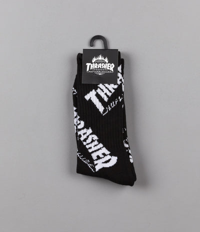 HUF x Thrasher TDS Crew Socks - Black