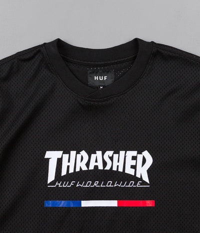 HUF x Thrasher TDS Jersey - Black