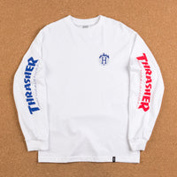 HUF x Thrasher TDS Long Sleeve T-Shirt - White thumbnail