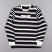 HUF x Thrasher TDS Stripe Crewneck Sweatshirt - Black thumbnail