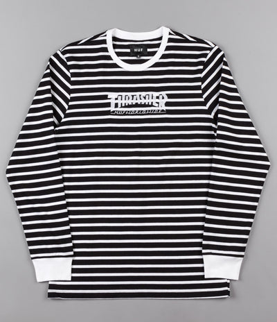 HUF x Thrasher TDS Stripe Crewneck Sweatshirt - Black