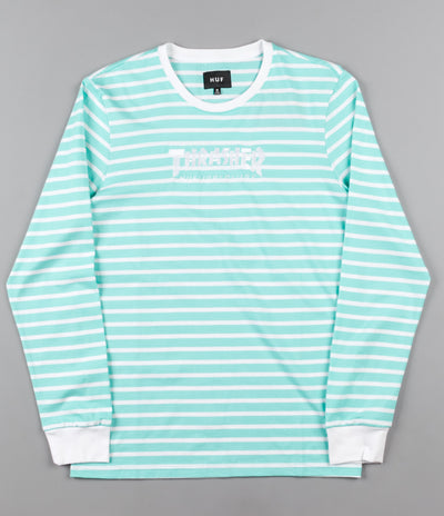 HUF x Thrasher TDS Stripe Crewneck Sweatshirt - Mint