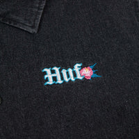 HUF Yucatan Denim Coaches Jacket - Black thumbnail
