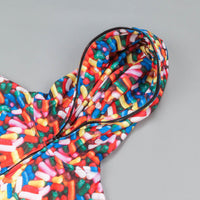 Ice Cream Sprinkle Zipped Hooded Sweatshirt Multi thumbnail