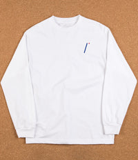 Isle I Logo Embroidered Long Sleeve T-Shirt - White