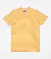 Jungmaven Yarn Dyed Hemp T-Shirt - Carrot Orange Stripe