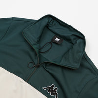 Kappa Kontroll Half Zip Jacket - Dark Green / Light Beige thumbnail