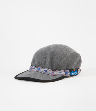 Kavu 4 Panel Fleece Strap Cap - Charcoal Heather
