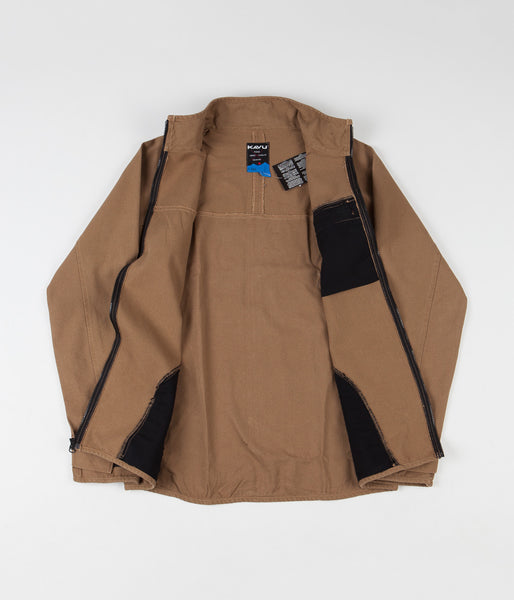 Kavu Full Zip Throwshirt Jacket Heritage Khaki Flatspot