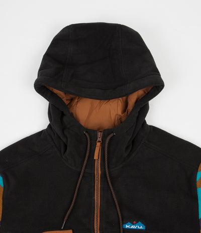 Kavu Peoh Point Fleece Hoodie - Basin Geo