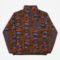 Kavu Teannaway Fleece Sweatshirt - Cocoa Arcade thumbnail