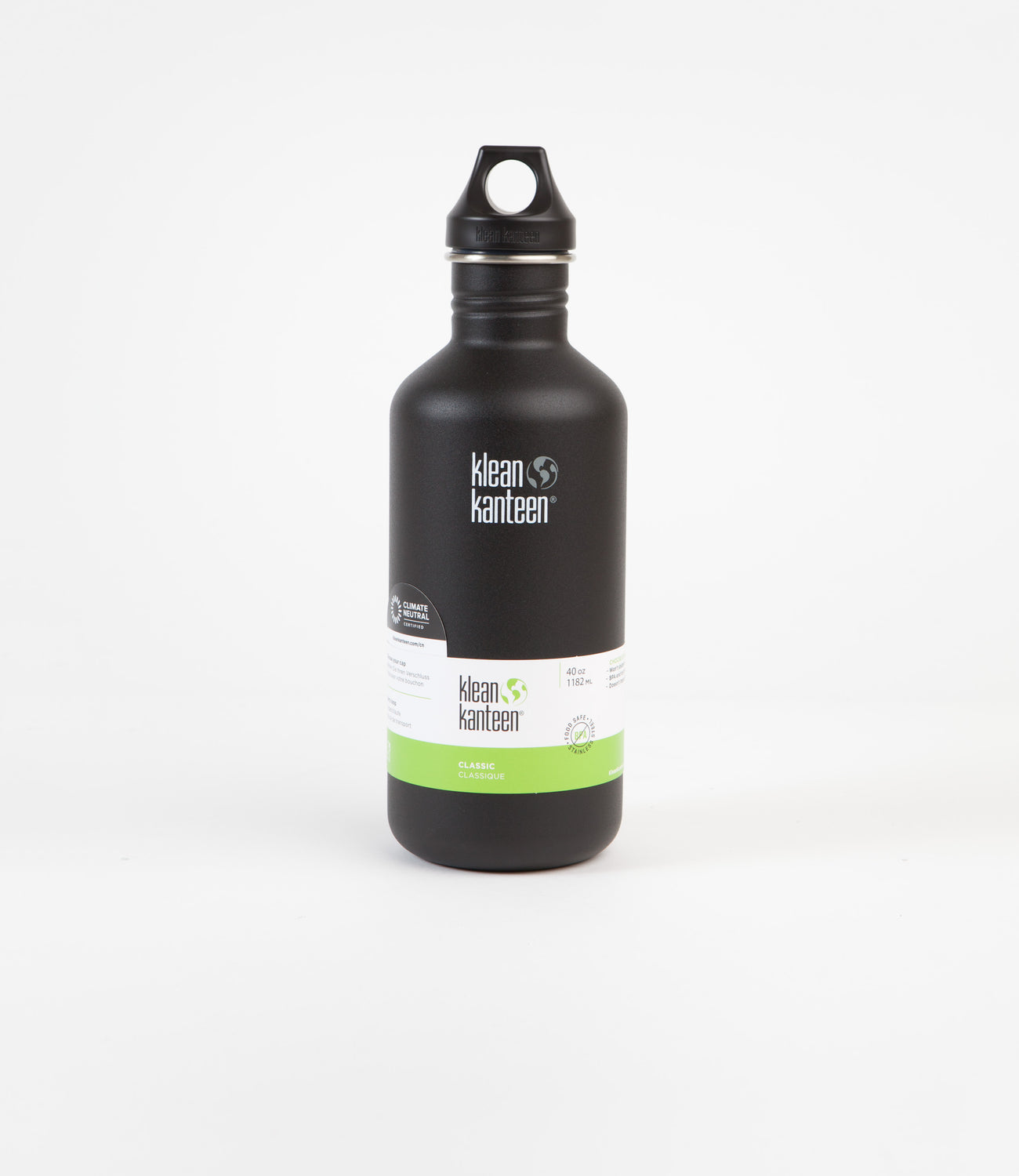 Klean Kanteen Classic 1182ml Flask Shale Black Flatspot