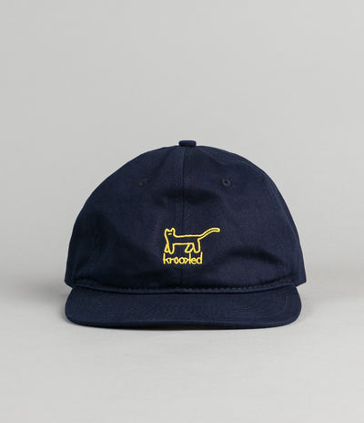 Krooked Kat Embroidered Cap - Navy