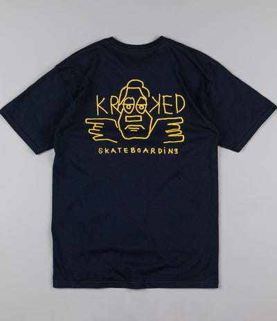 Krooked Dude Double T-Shirt - Navy