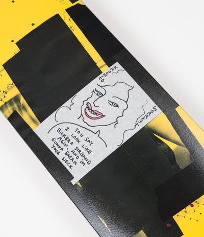 Krooked Worrest Barbra Twintail Pro Deck - Slick Yellow - 8.3"