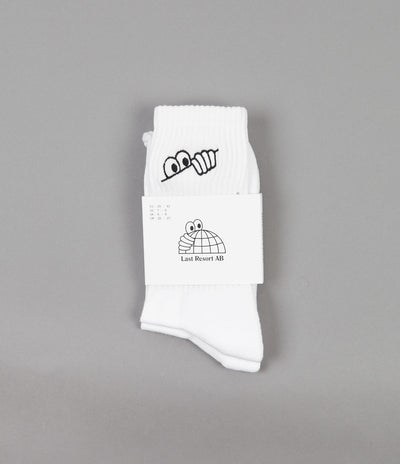 Last Resort AB Eyes Socks - White