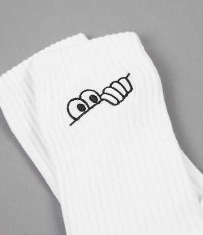 Last Resort AB Eyes Socks - White
